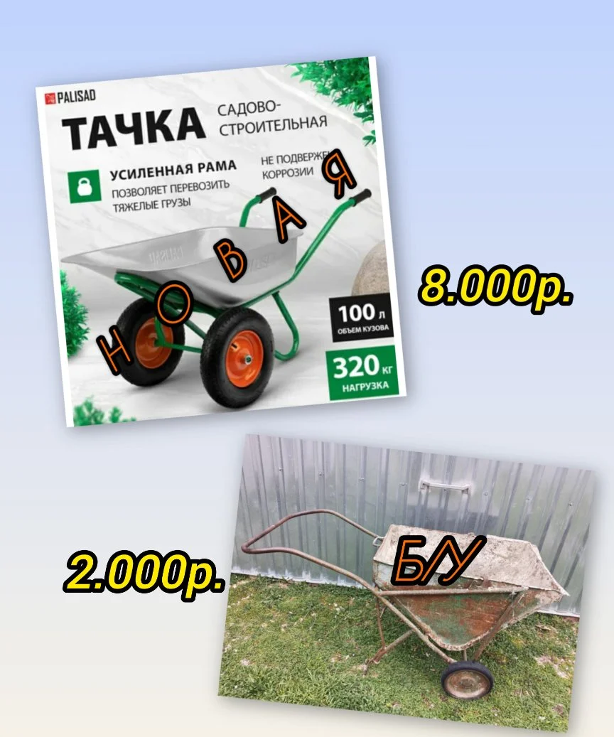 Садово-строительная тележка - миниатюра 7