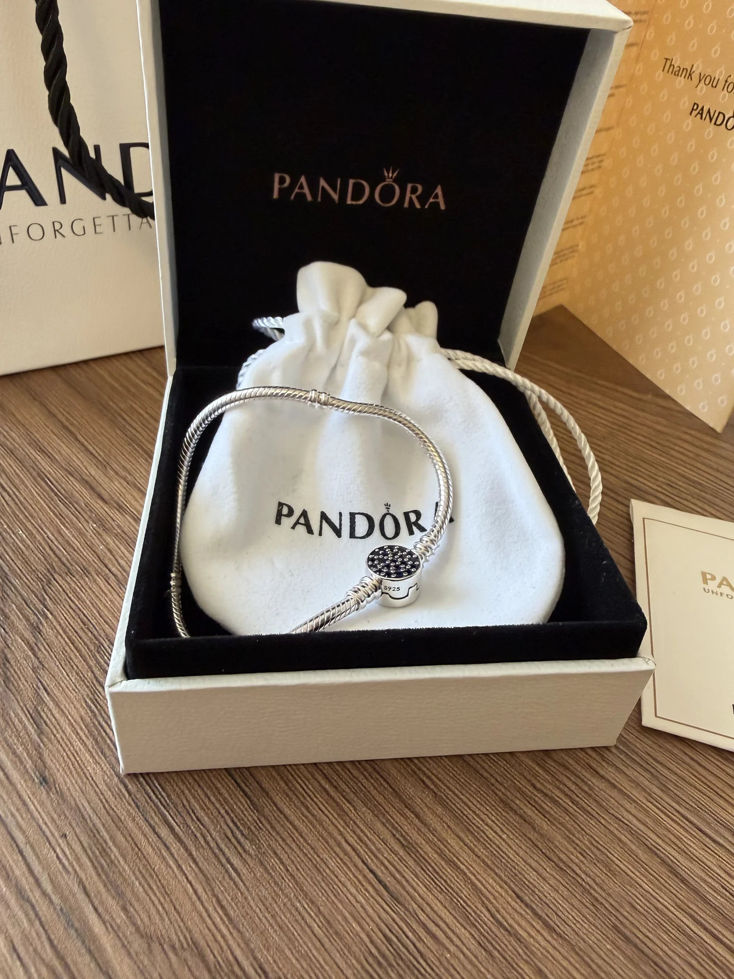 новый браслет pandora серебро 925 пробы - миниатюра 5