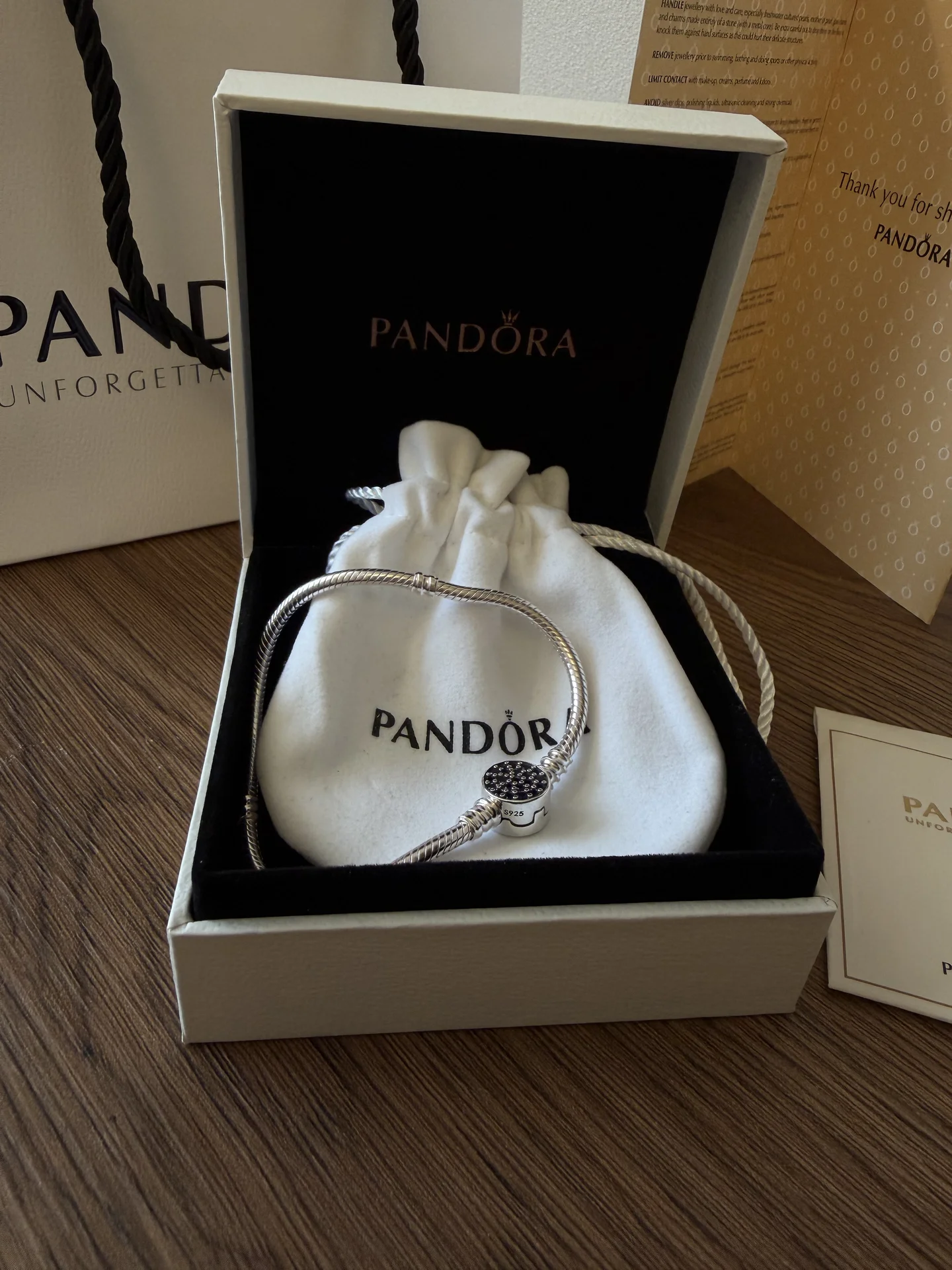 новый браслет pandora серебро 925 пробы - миниатюра 6