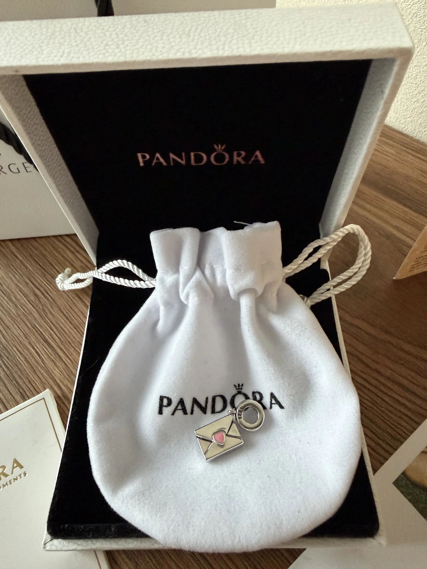 Pandora шарм новый серебро 925 пробы конверт - миниатюра 6