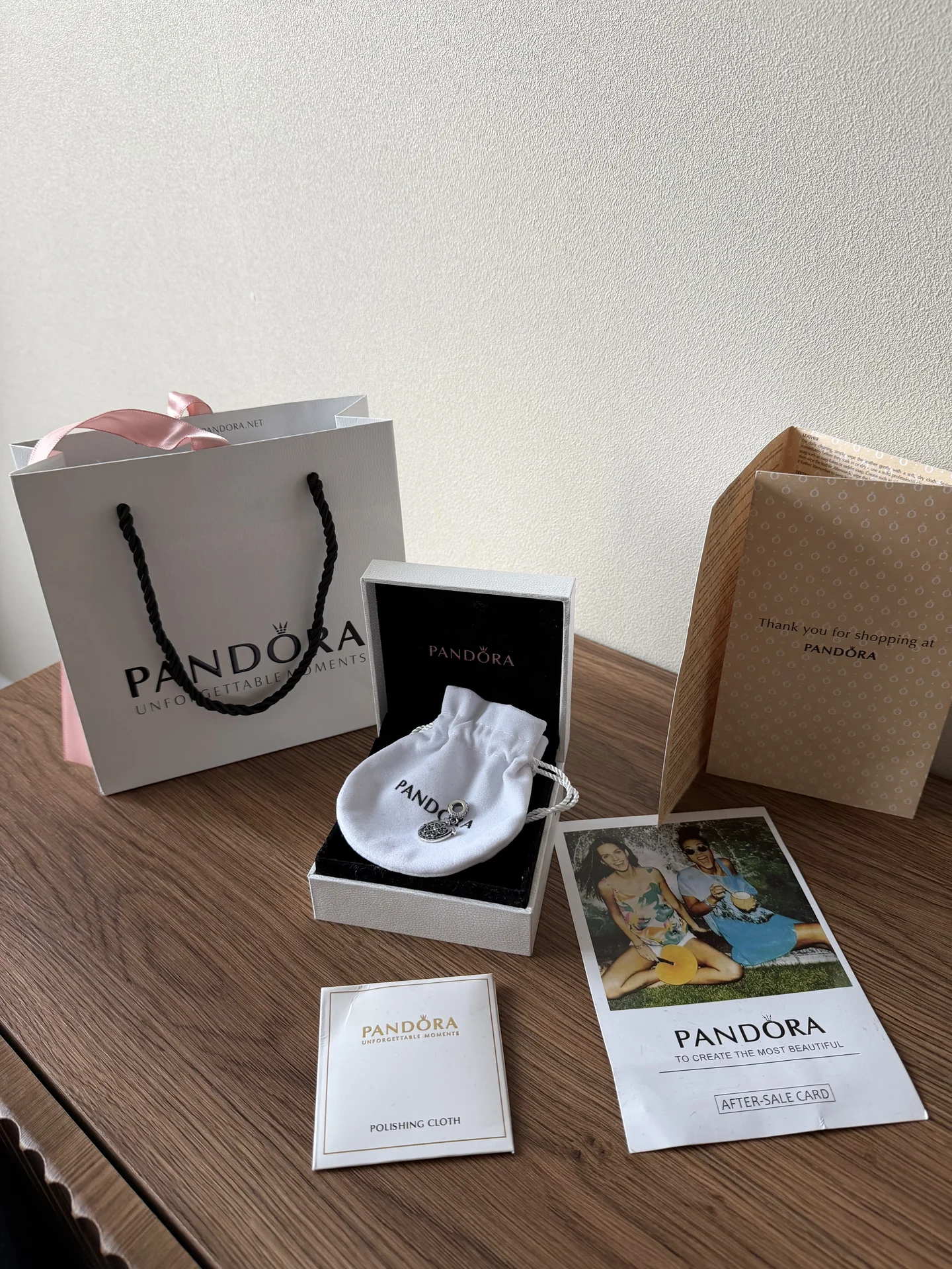 Шарм pandora новый серебро 925 подкова клевер - миниатюра 3