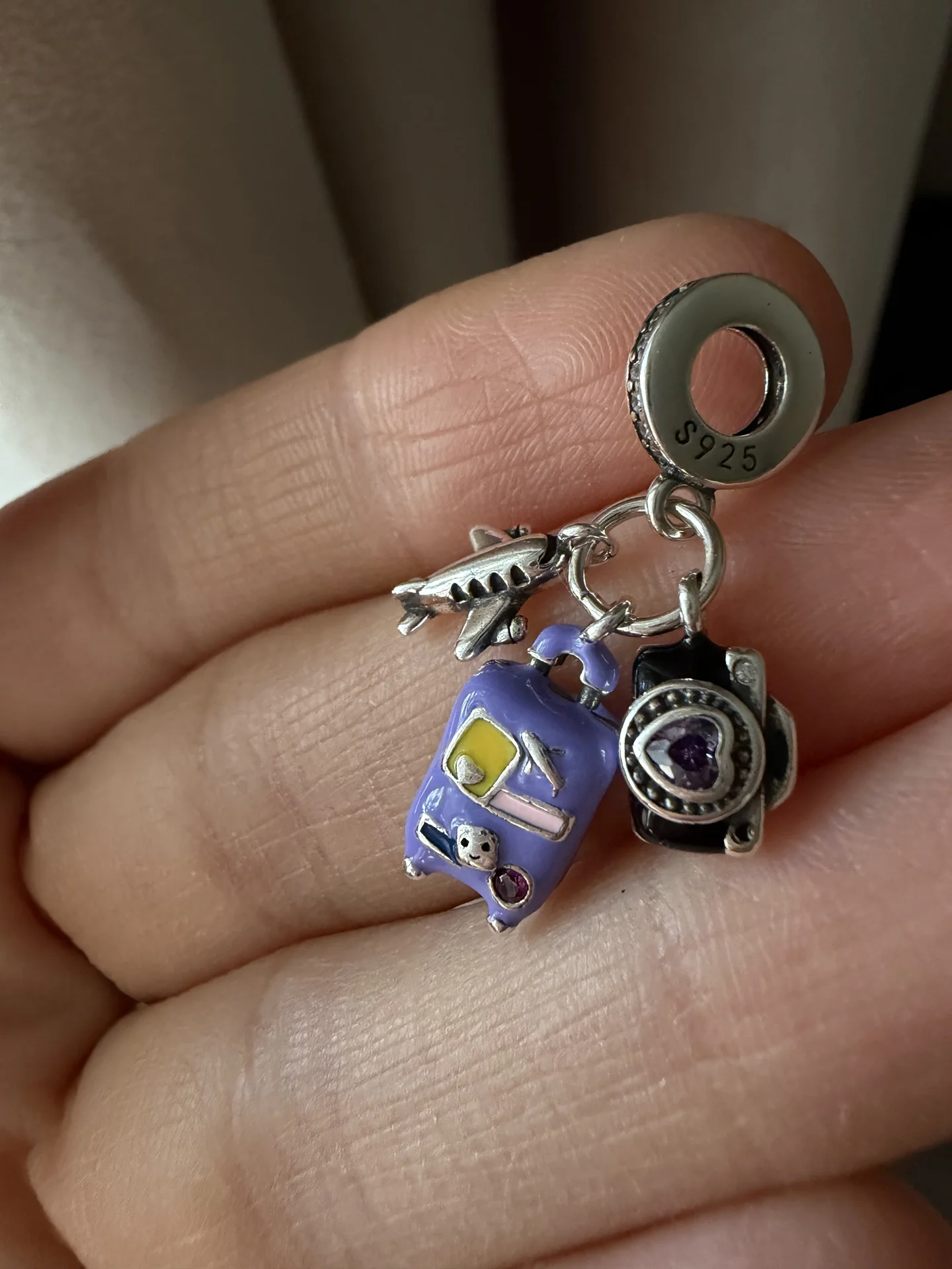 Шарм pandora новый серебро 925 пробы самолет - миниатюра 4