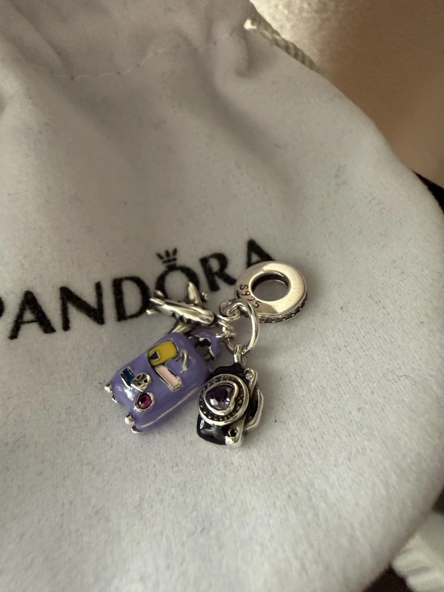 Шарм pandora новый серебро 925 пробы самолет - миниатюра 8