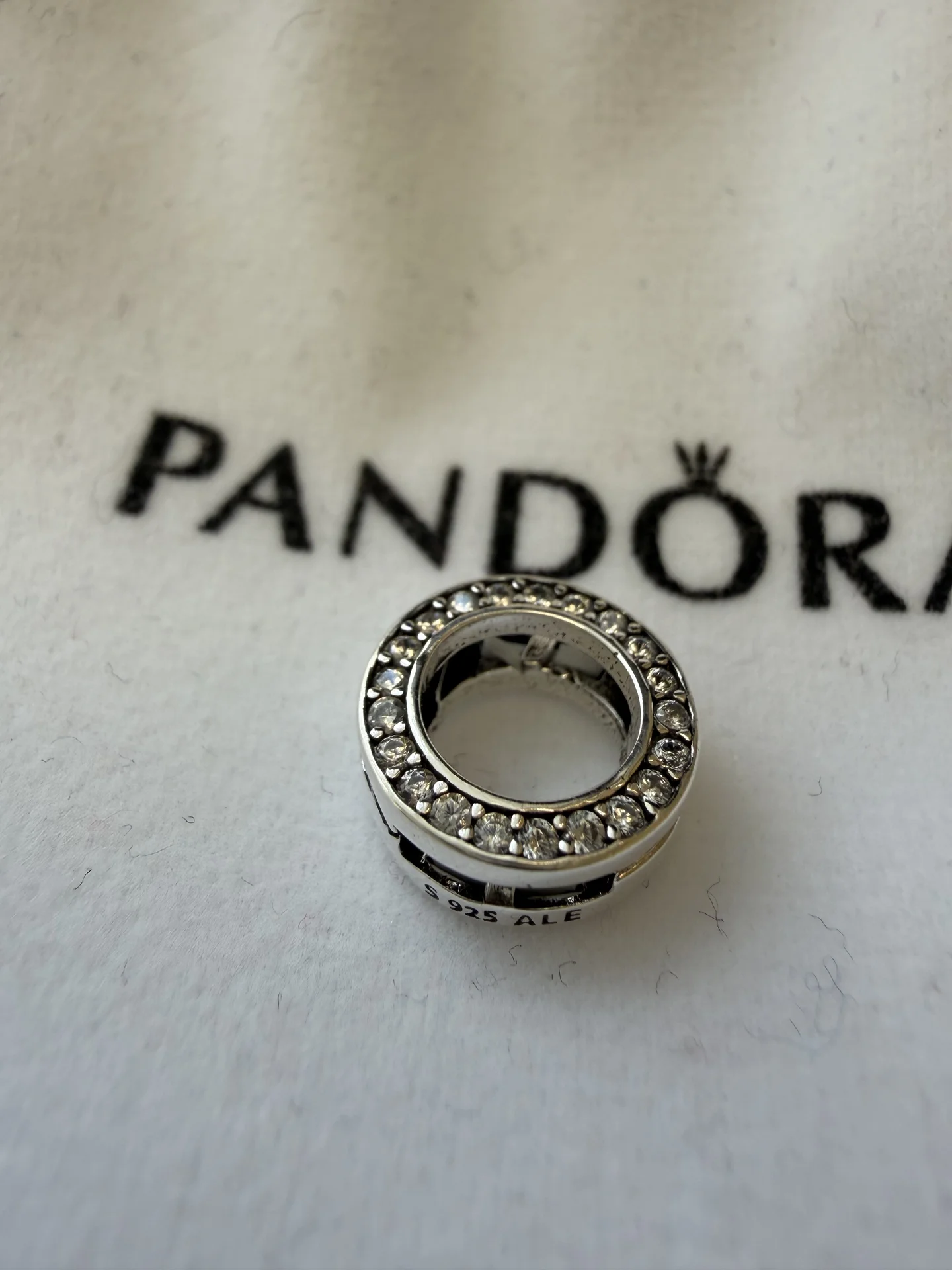Шарм клипса Pandora reflexions круг паве S925 ALE - миниатюра 3