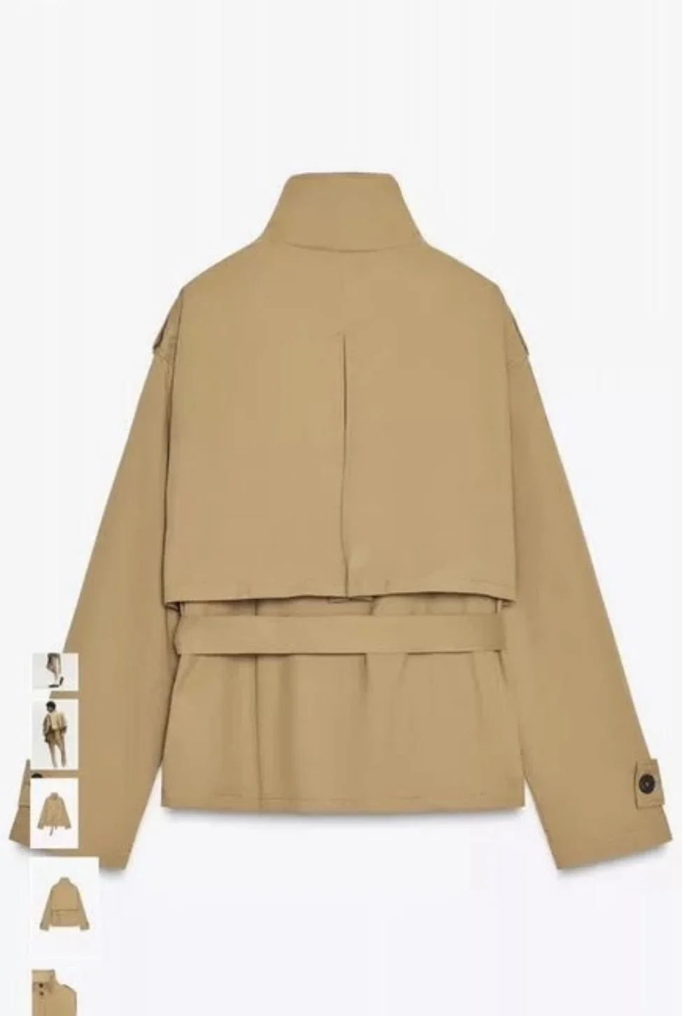 Тренч укороченный Zara S - миниатюра 2