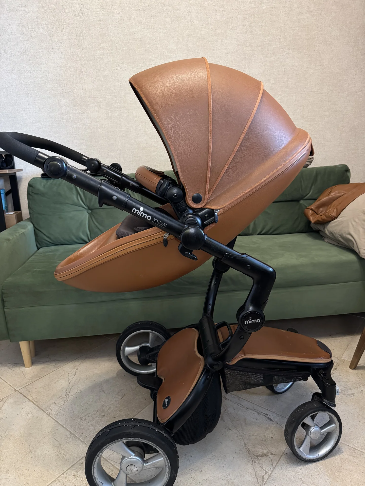Коляска Mima Xari 3G 2 в 1 Camel + зимний комплект - изображение 1