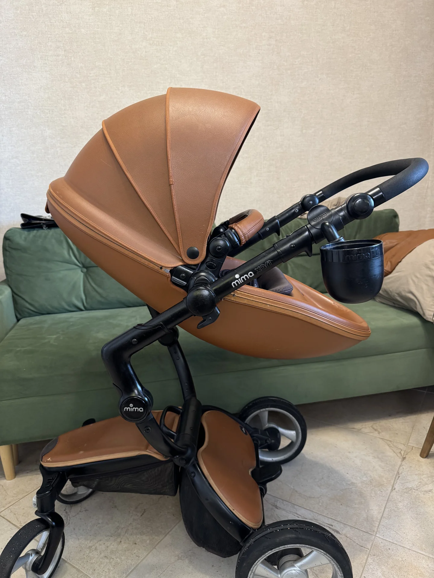 Коляска Mima Xari 3G 2 в 1 Camel + зимний комплект - миниатюра 2