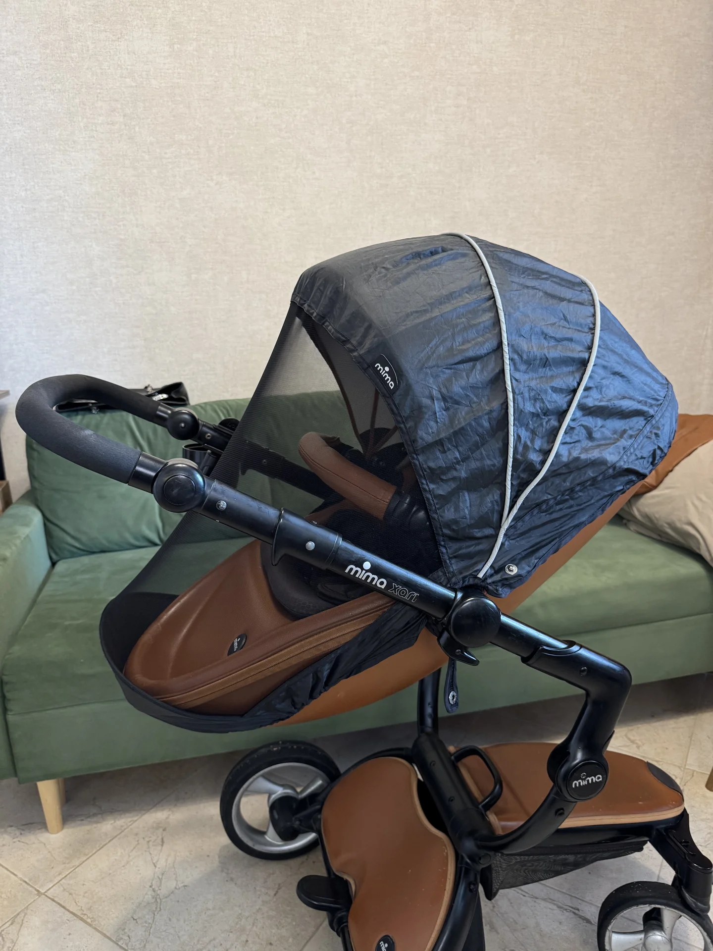 Коляска Mima Xari 3G 2 в 1 Camel + зимний комплект - миниатюра 3