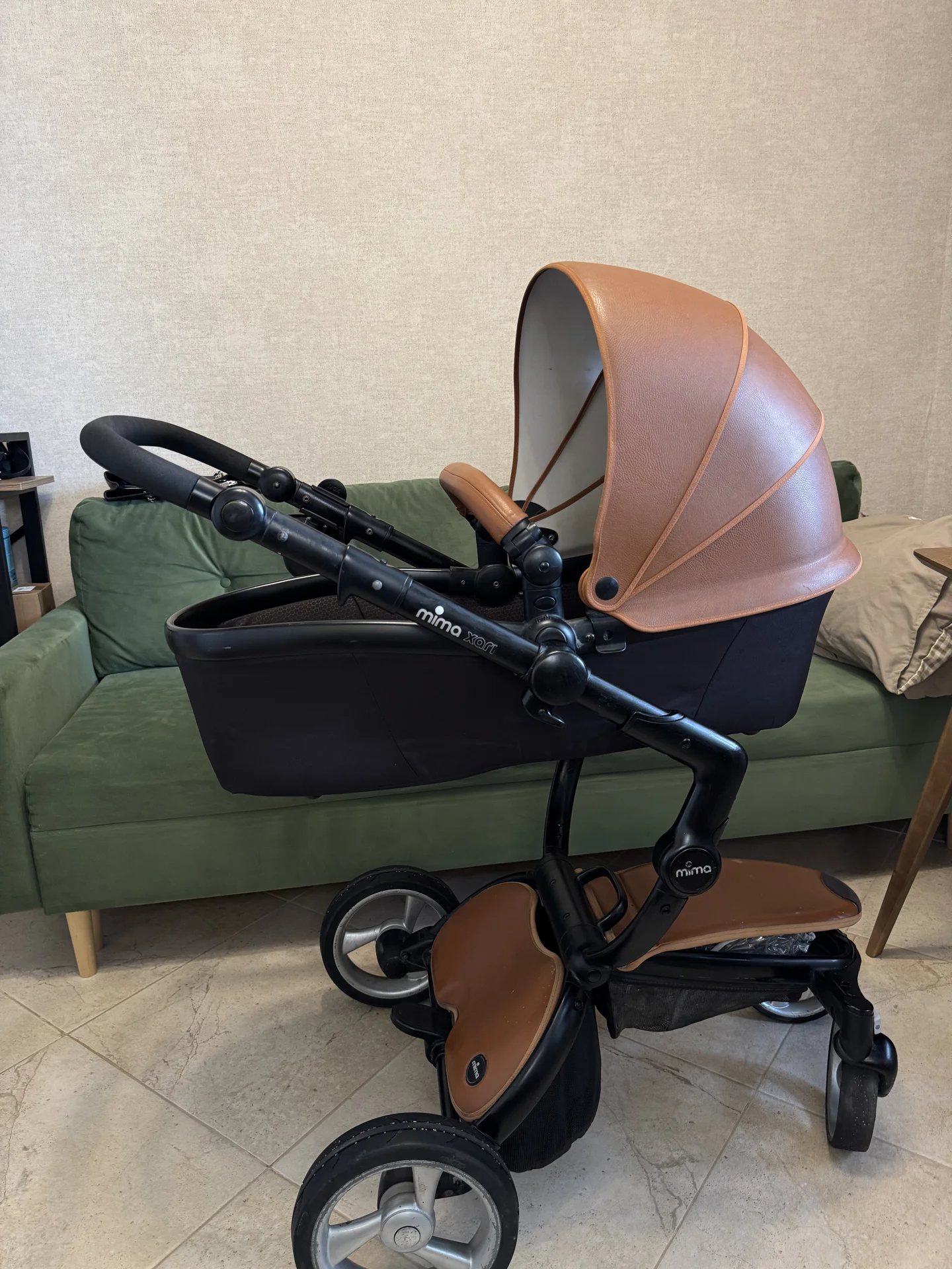 Коляска Mima Xari 3G 2 в 1 Camel + зимний комплект - миниатюра 8