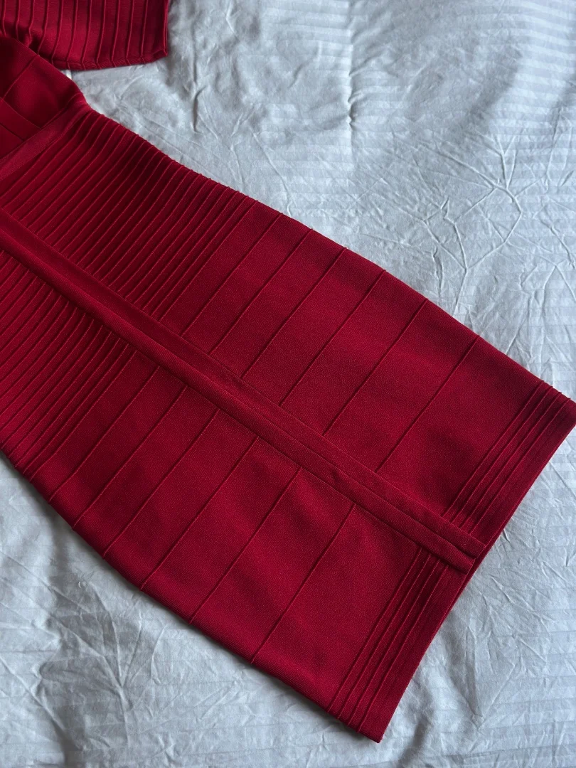 Платье guess женское 44, M бордо красное оригинал - миниатюра 5