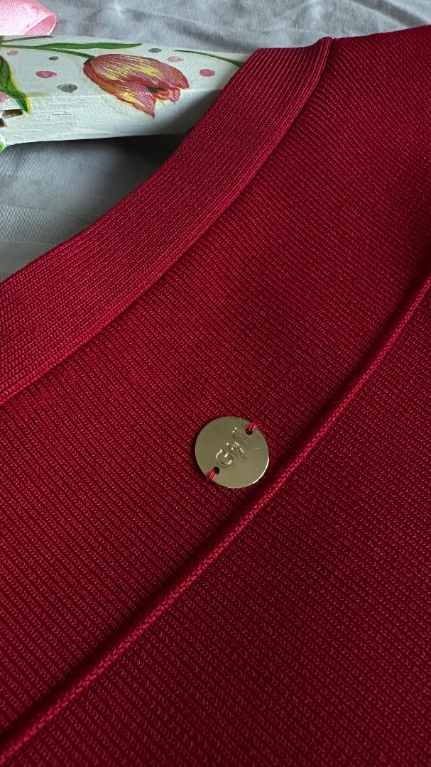 Платье guess женское 44, M бордо красное оригинал - миниатюра 10