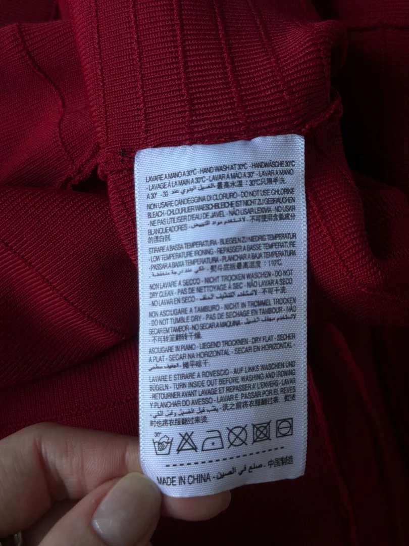 Платье guess женское 44, M бордо красное оригинал - миниатюра 12