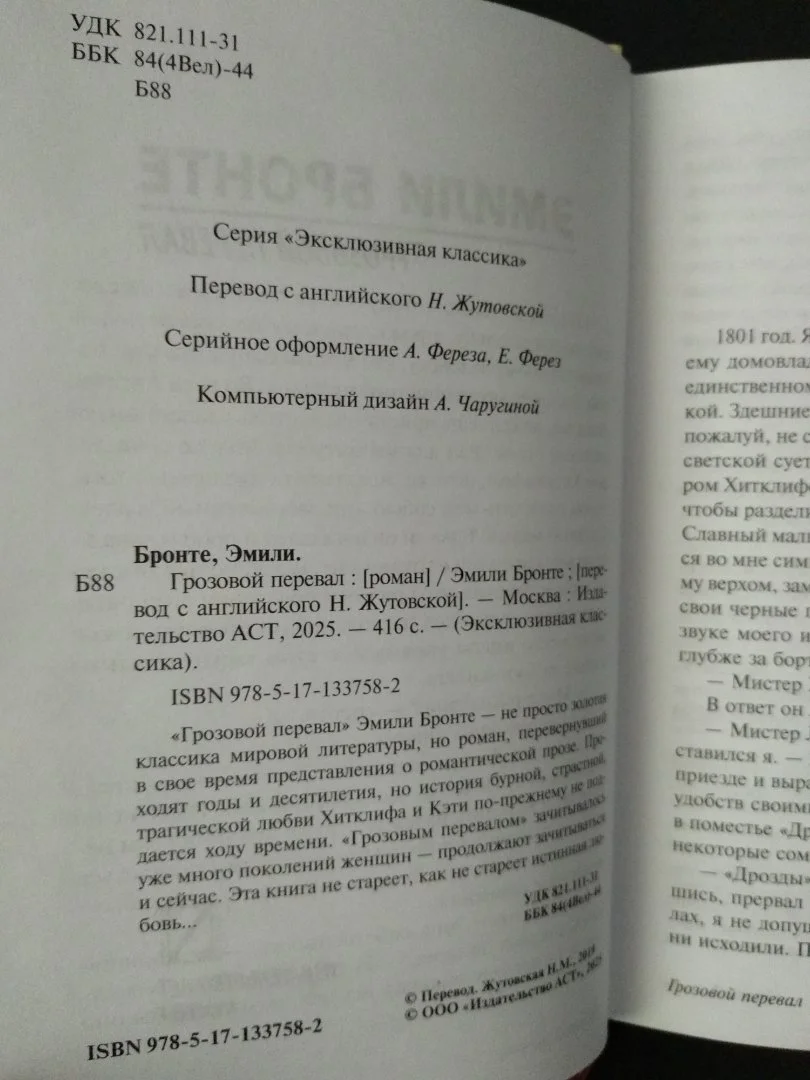 "Грозовой перевал" Эмили Бронте - миниатюра 2