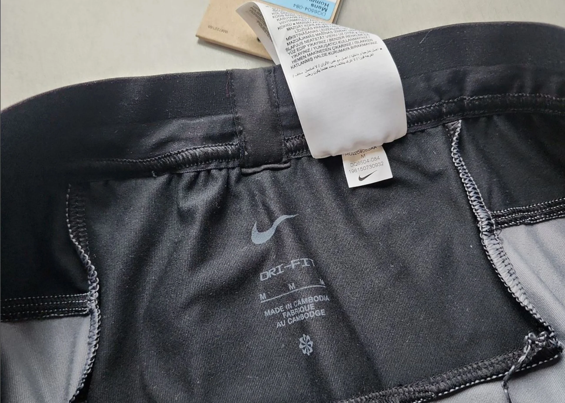 Мужские джоггеры тайтсы Nike dri fit бег спортзал - миниатюра 4