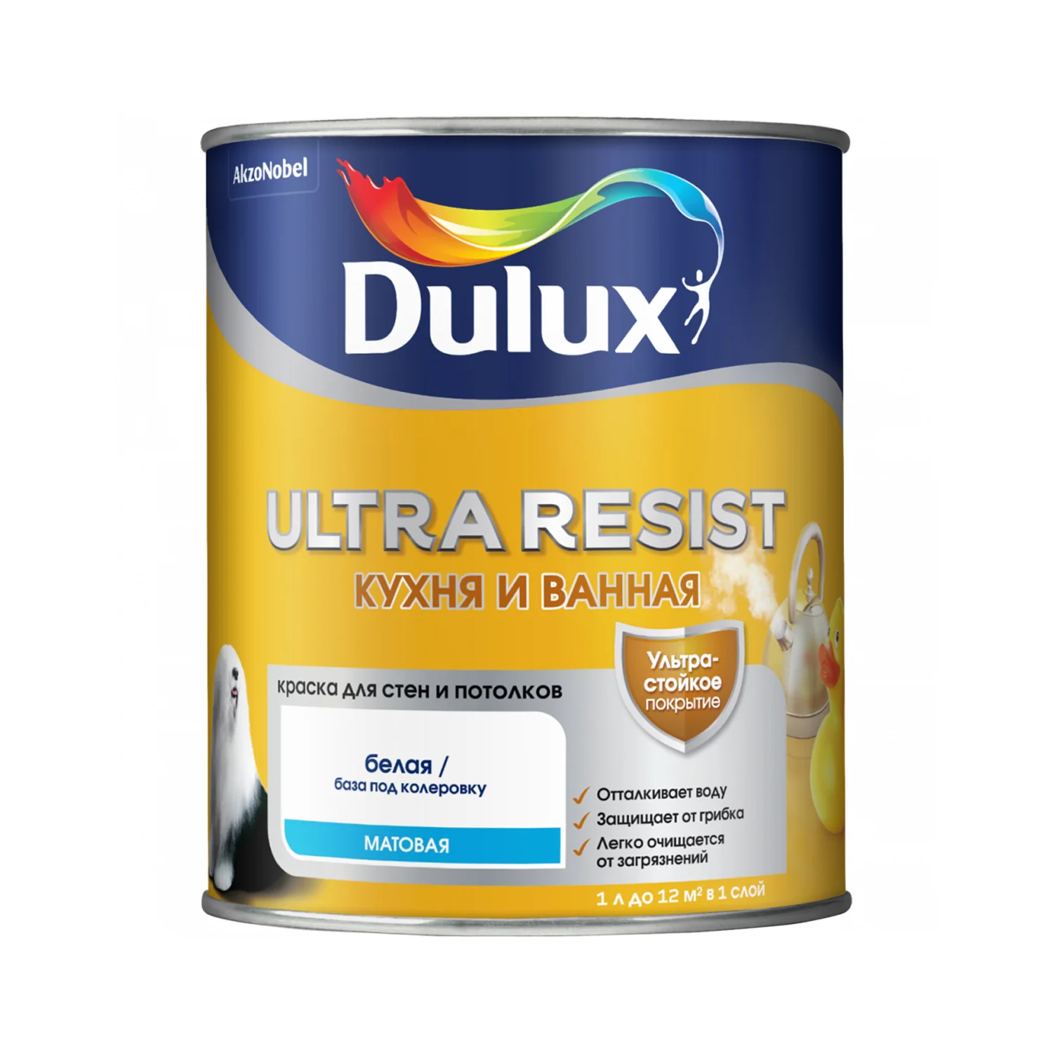 Dulux ultra resist кухня И ванная краска с защитой - изображение 1