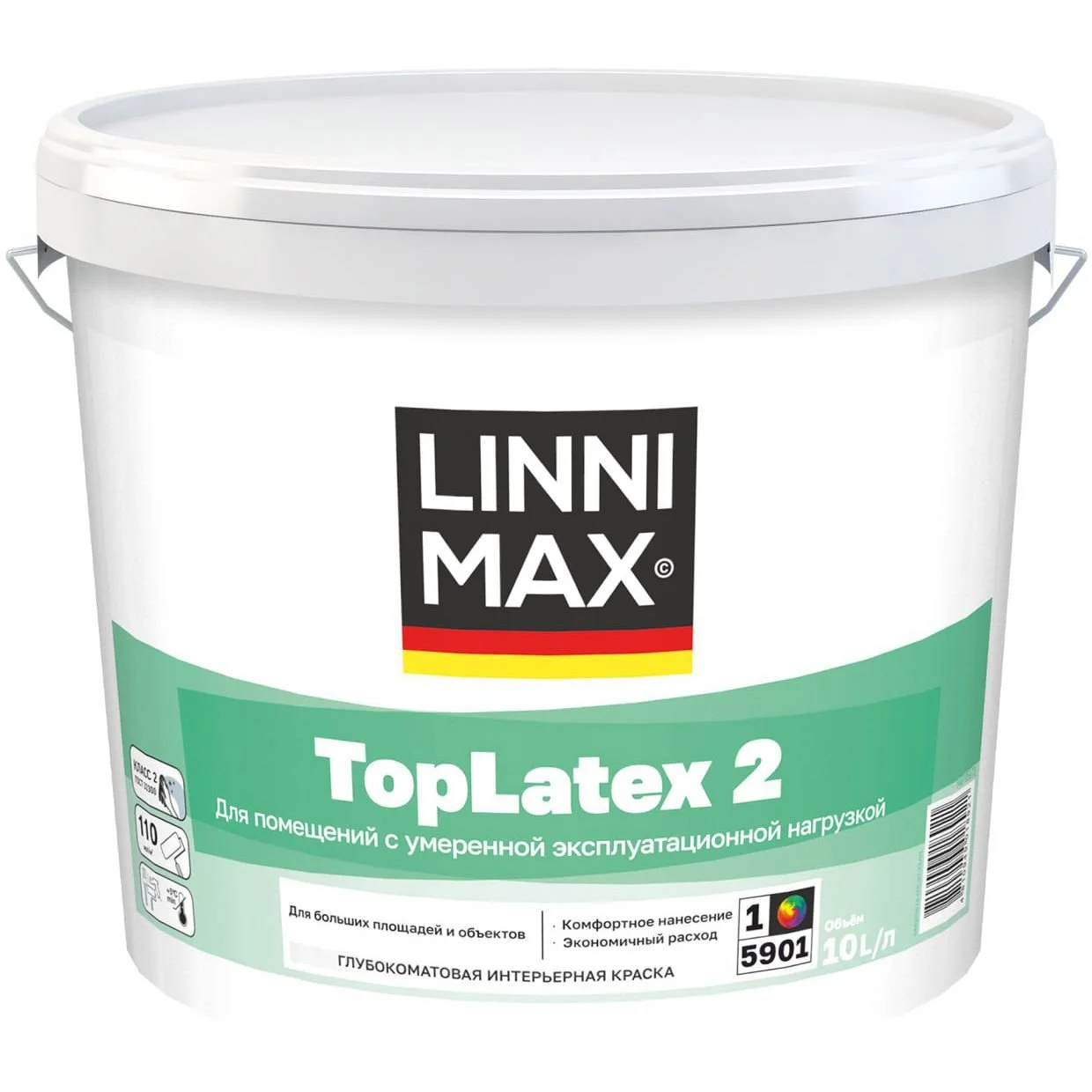 Краска для внутренних работ linnimax Toplatex 2 - изображение 1