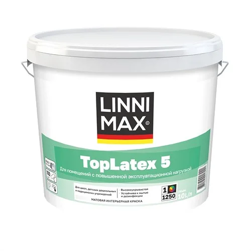 Linnimax TopLatex 5 краска для внутренних работ - изображение 1