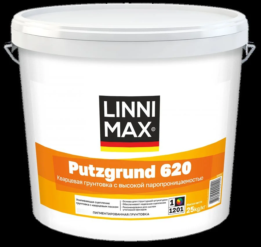 Linnimax putzgrund 620 кварцевая грунтовка