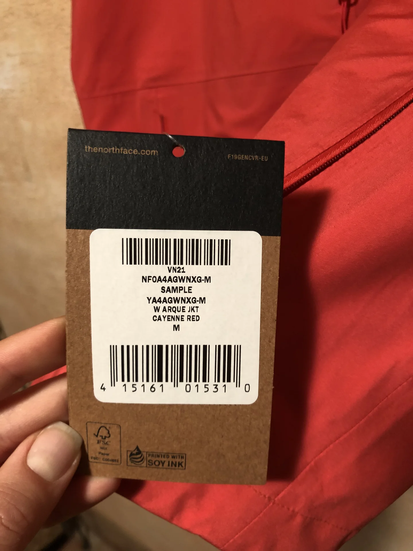 Анорак ветровка The North Face женский М оригинал - миниатюра 4