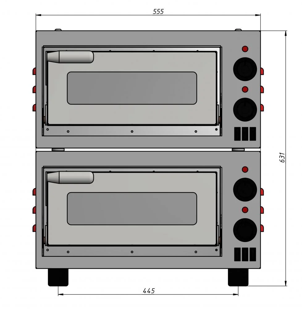 Печь для пиццы ппэ/2-xs Grill Master Арт: 70010 - миниатюра 2
