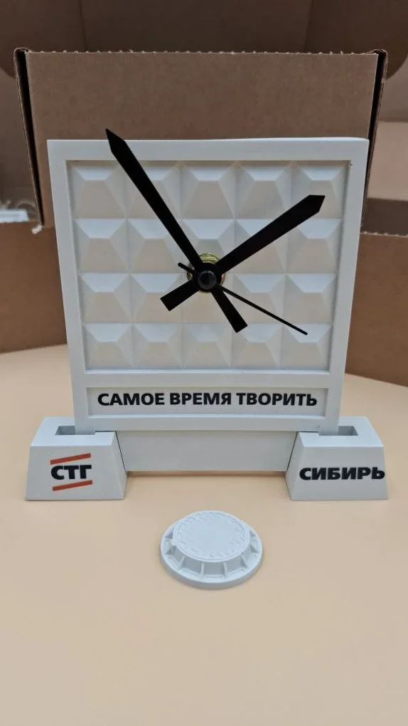 Часы настольные - бетонная стена - миниатюра 2
