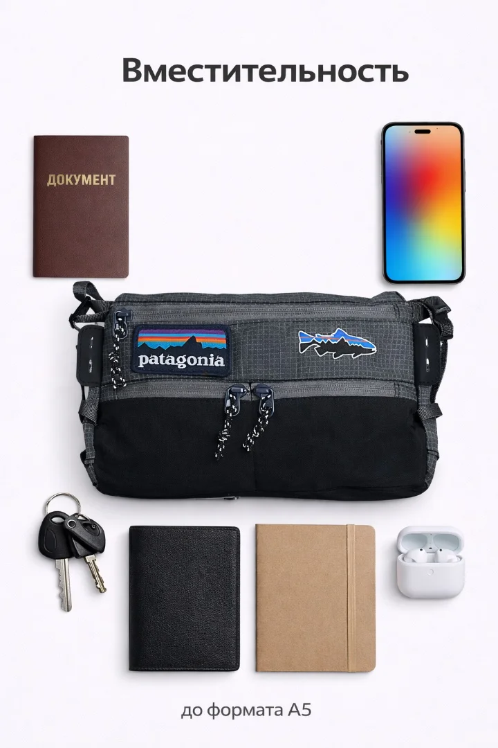 Сумка через плечо Patagonia 🔥 водоотталкивающая / кроссбоди - миниатюра 20