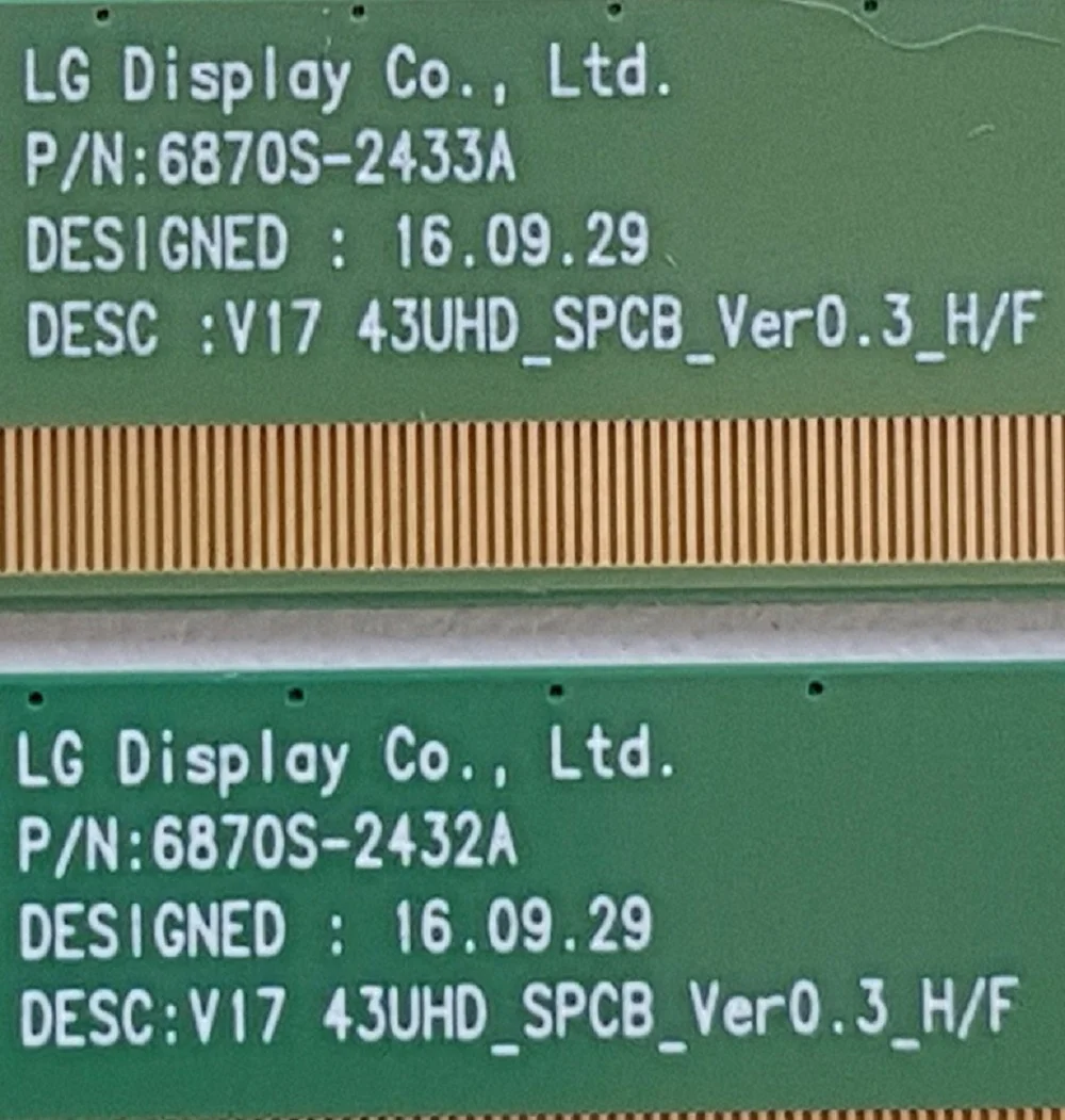 матрица LC430DGG (FK)(M4) для LG 43UJ675V - LG 43UJ670V - миниатюра 3