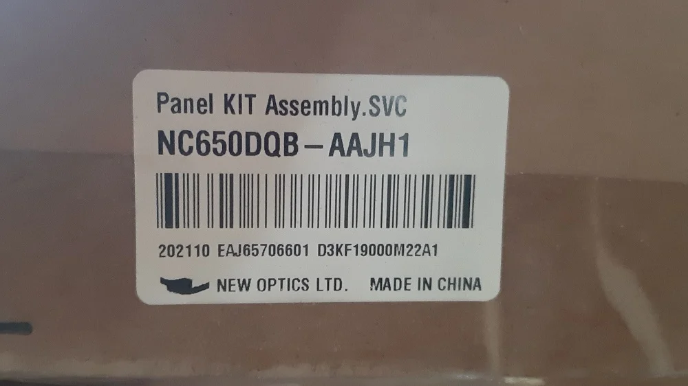 LG Lcd Panel Kit - EAJ65706601. NC650DQB-AAJH1 для LG 65NANO916NA - миниатюра 2