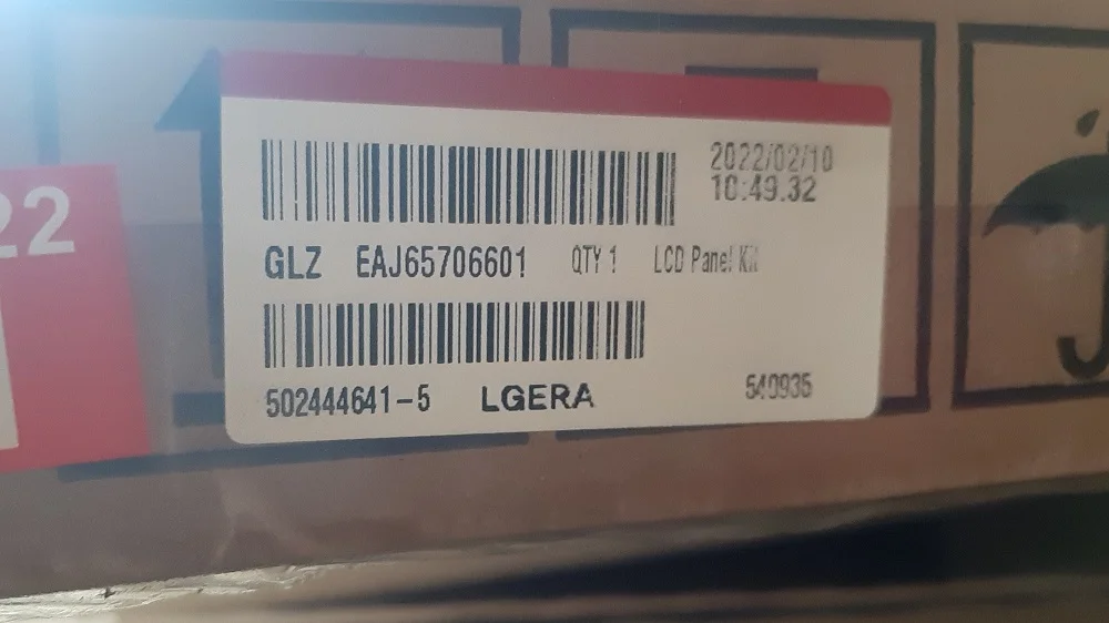LG Lcd Panel Kit - EAJ65706601. NC650DQB-AAJH1 для LG 65NANO916NA - миниатюра 3