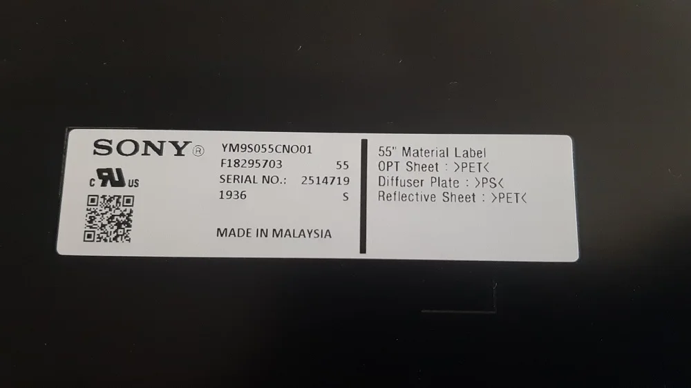матрица SONY KD-55XG8096 - YM9S055CNO01 - миниатюра 4
