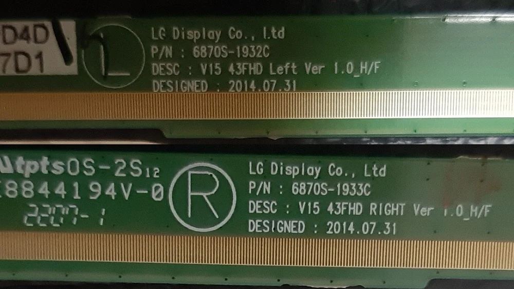 матрицы LC430DUY(SH)(A3) и LC430DUY(SH)(A1) для LG - миниатюра 7