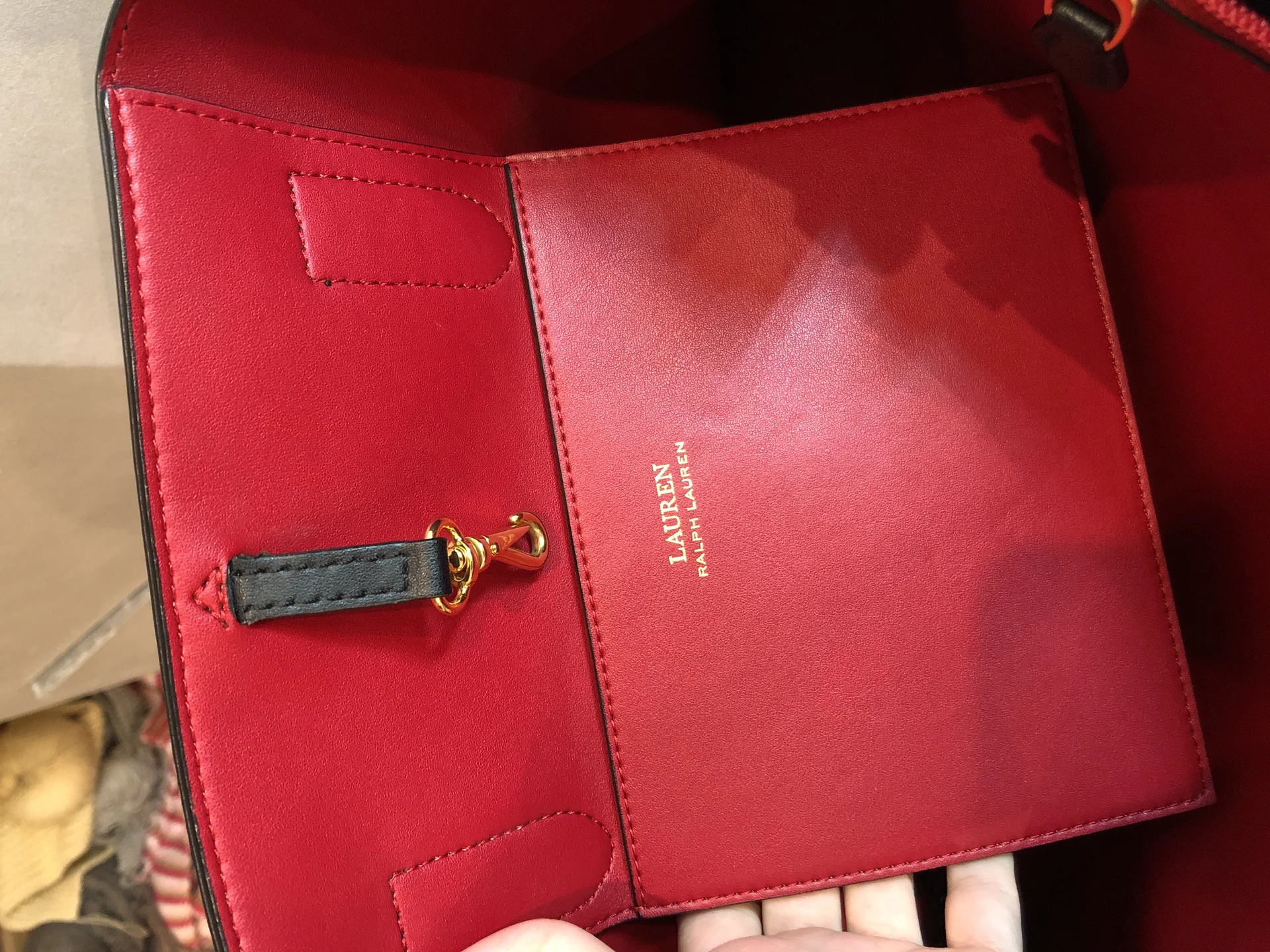 Сумка Ralph Lauren. Оригинал. Натуральная кожа. - миниатюра 5
