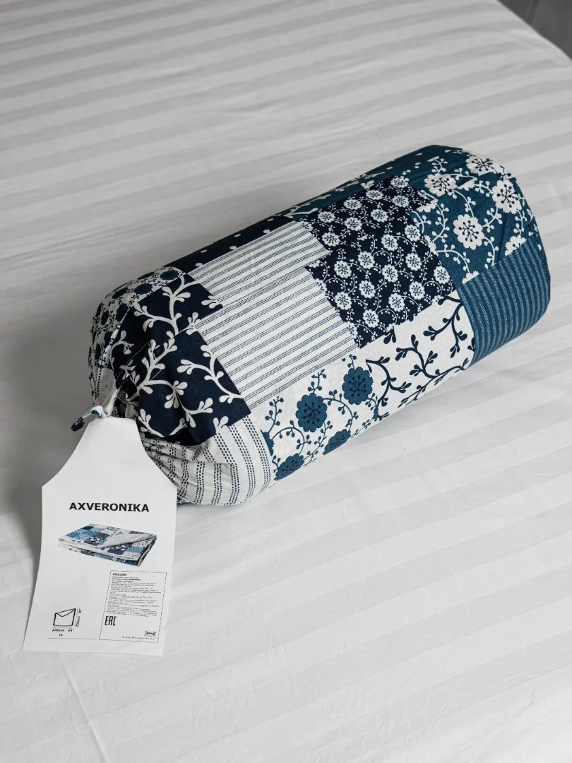 Покрывало IKEA аксвероника, синее - изображение 1