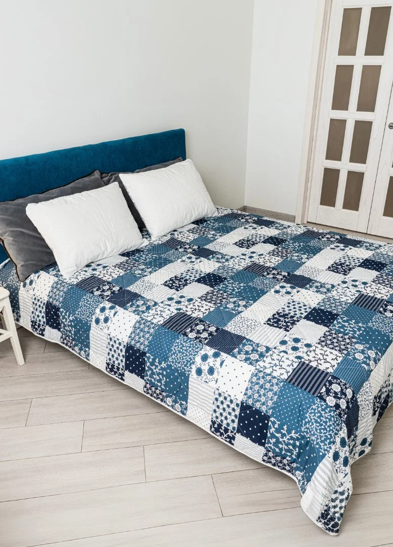 Покрывало IKEA аксвероника, синее - миниатюра 3