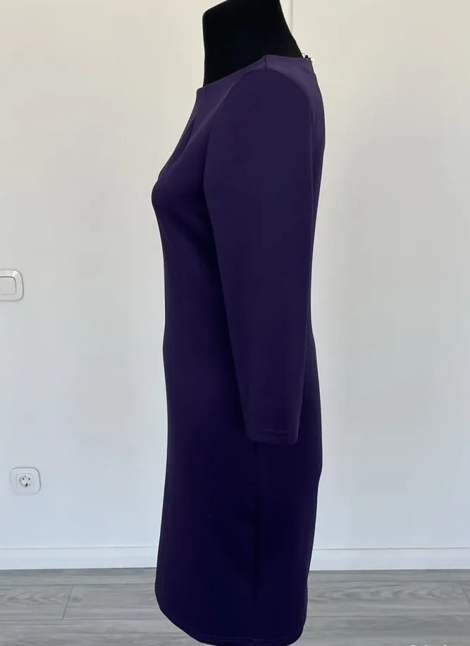 Платье 44 Oodji фиолетовое короткое  44 (S/M) - миниатюра 3