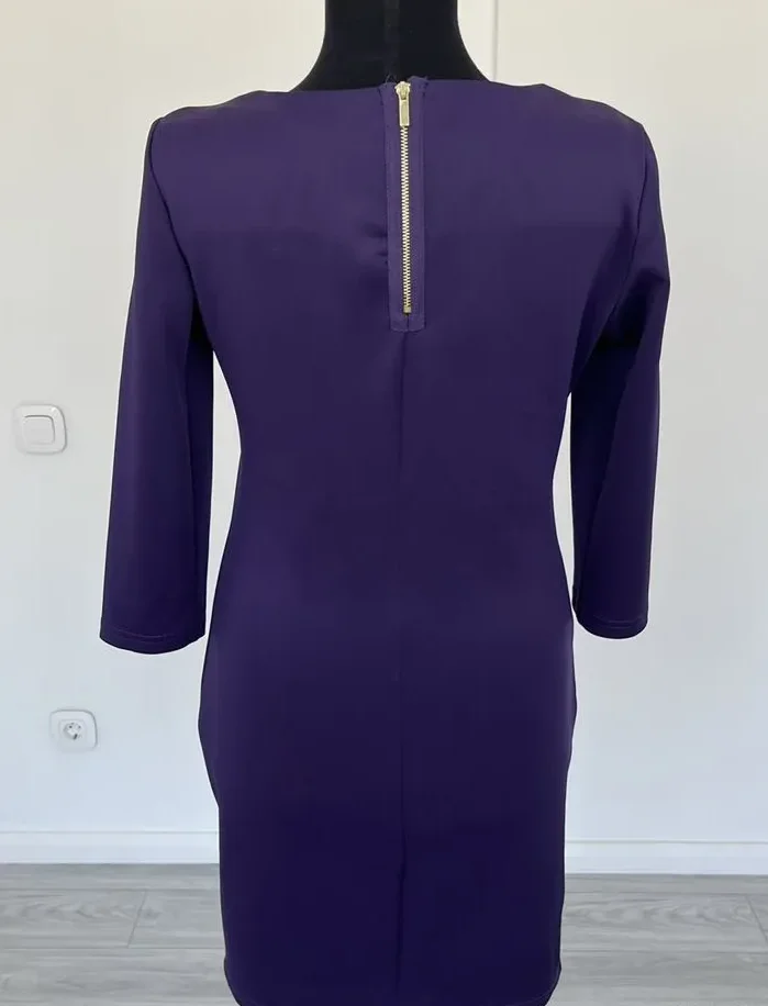 Платье 44 Oodji фиолетовое короткое  44 (S/M) - миниатюра 4