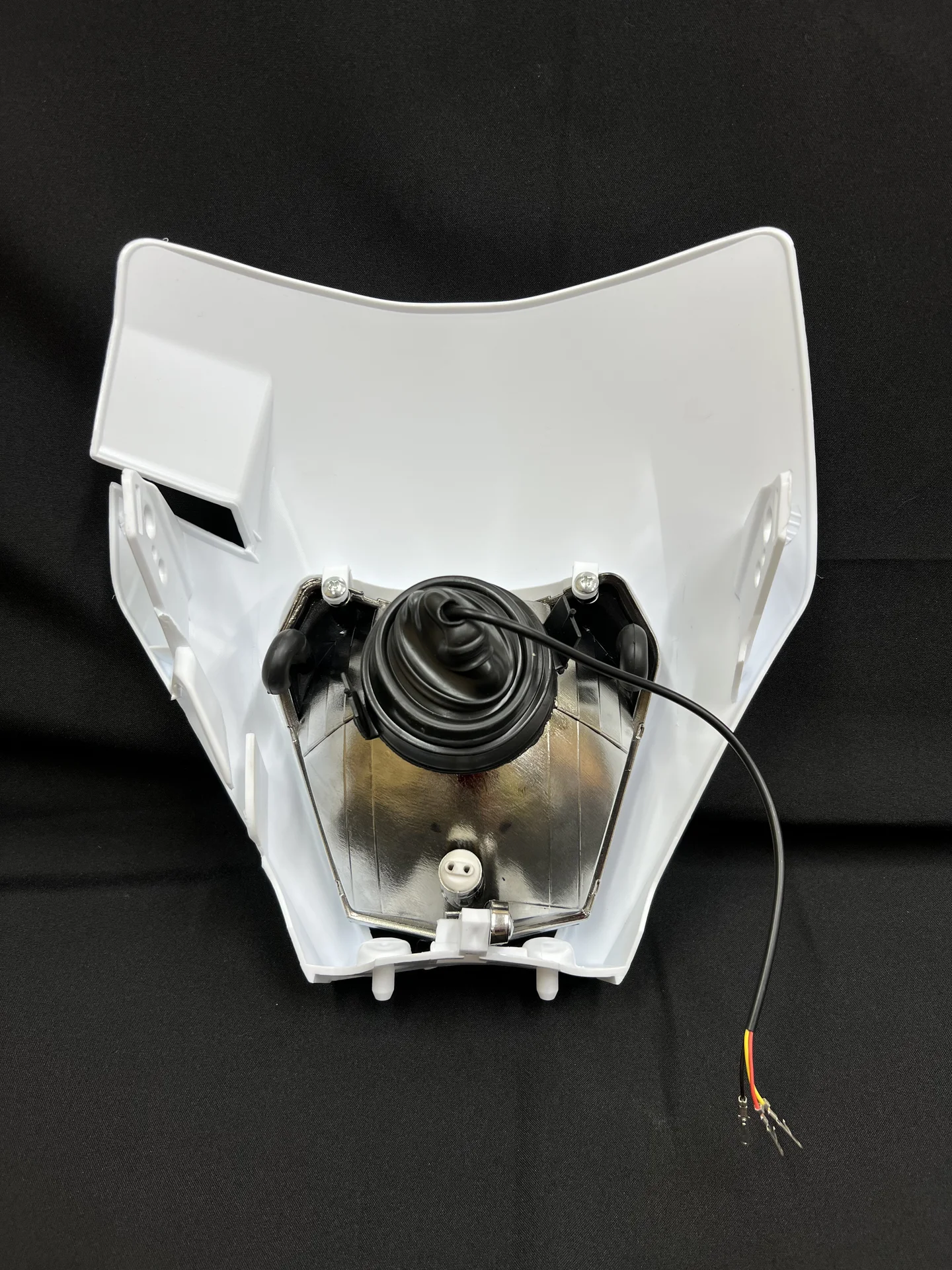 LED фара rgb ангельский глаз на ktm эндуро питбайк - миниатюра 4