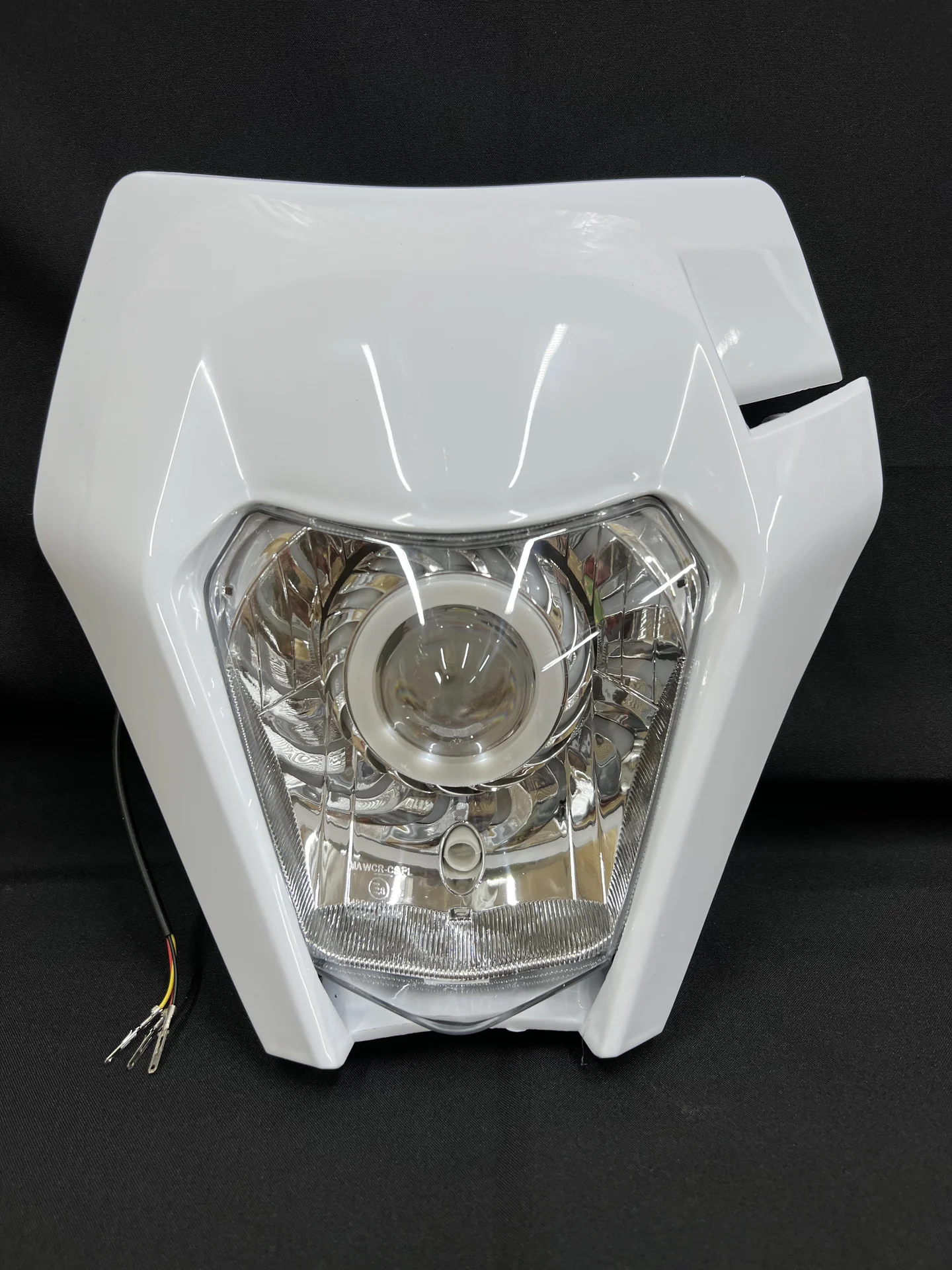 LED фара rgb ангельский глаз на ktm эндуро питбайк - миниатюра 5