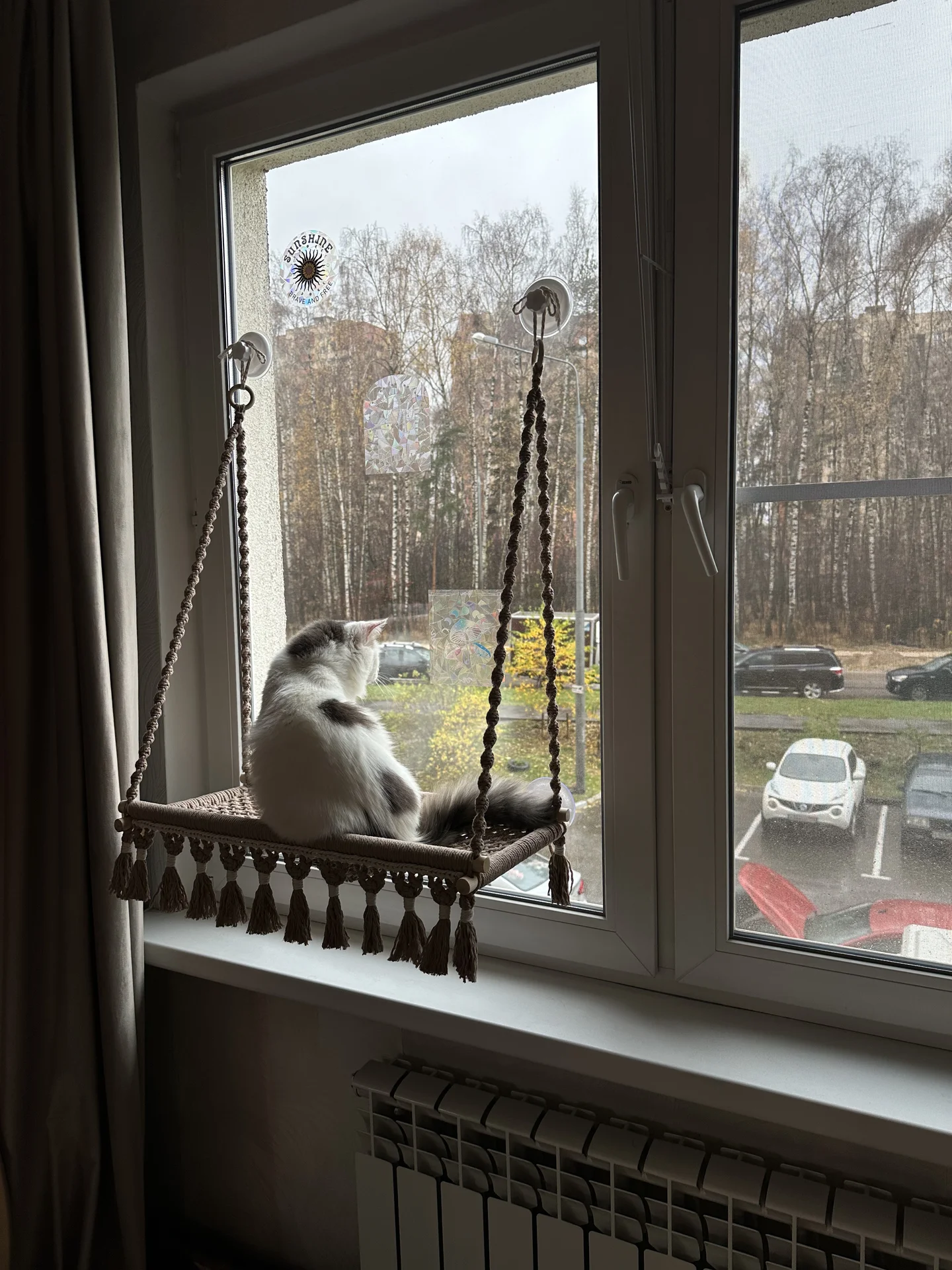 Гамак для кошек макраме - миниатюра 2