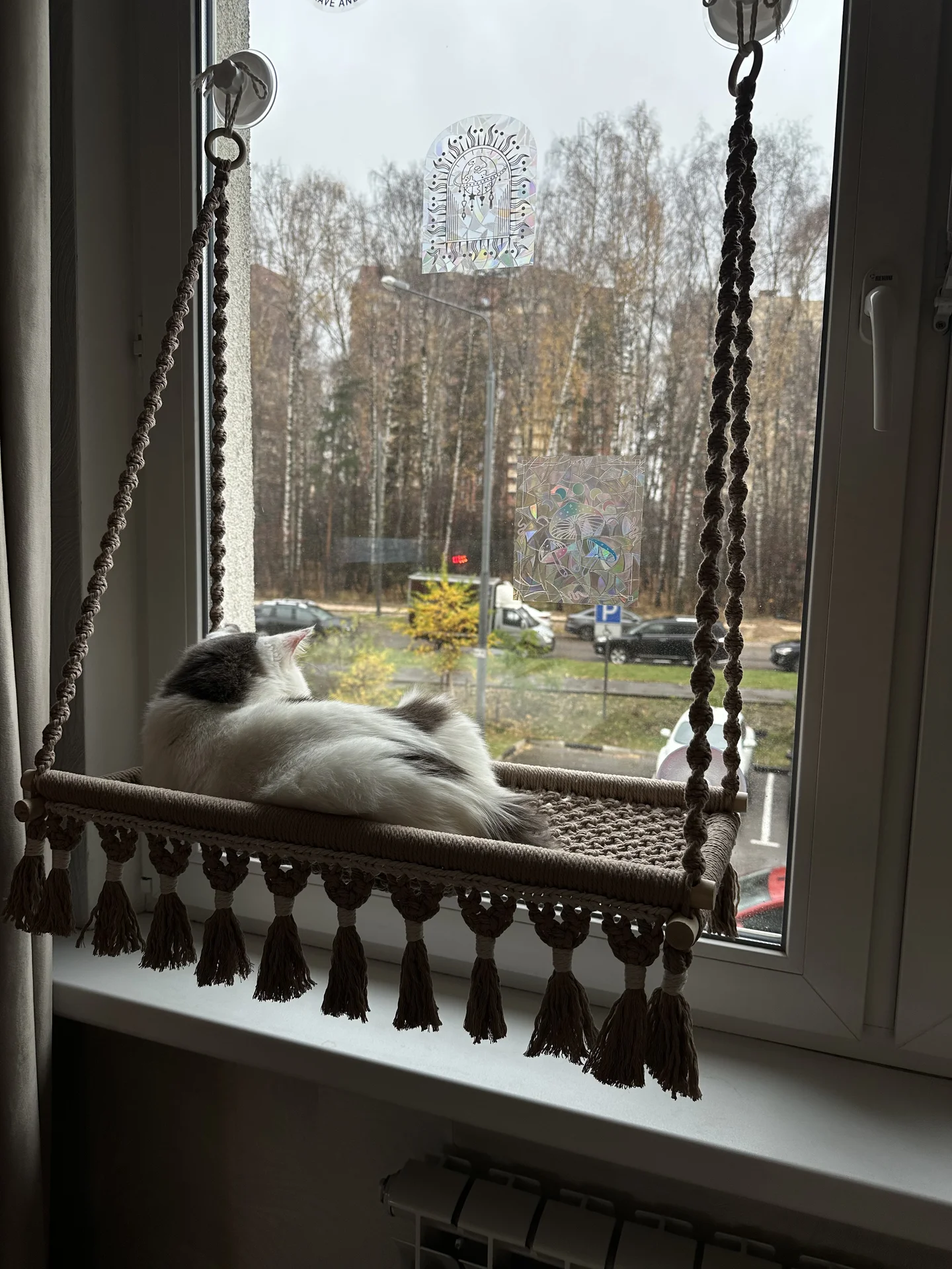 Гамак для кошек макраме - миниатюра 4