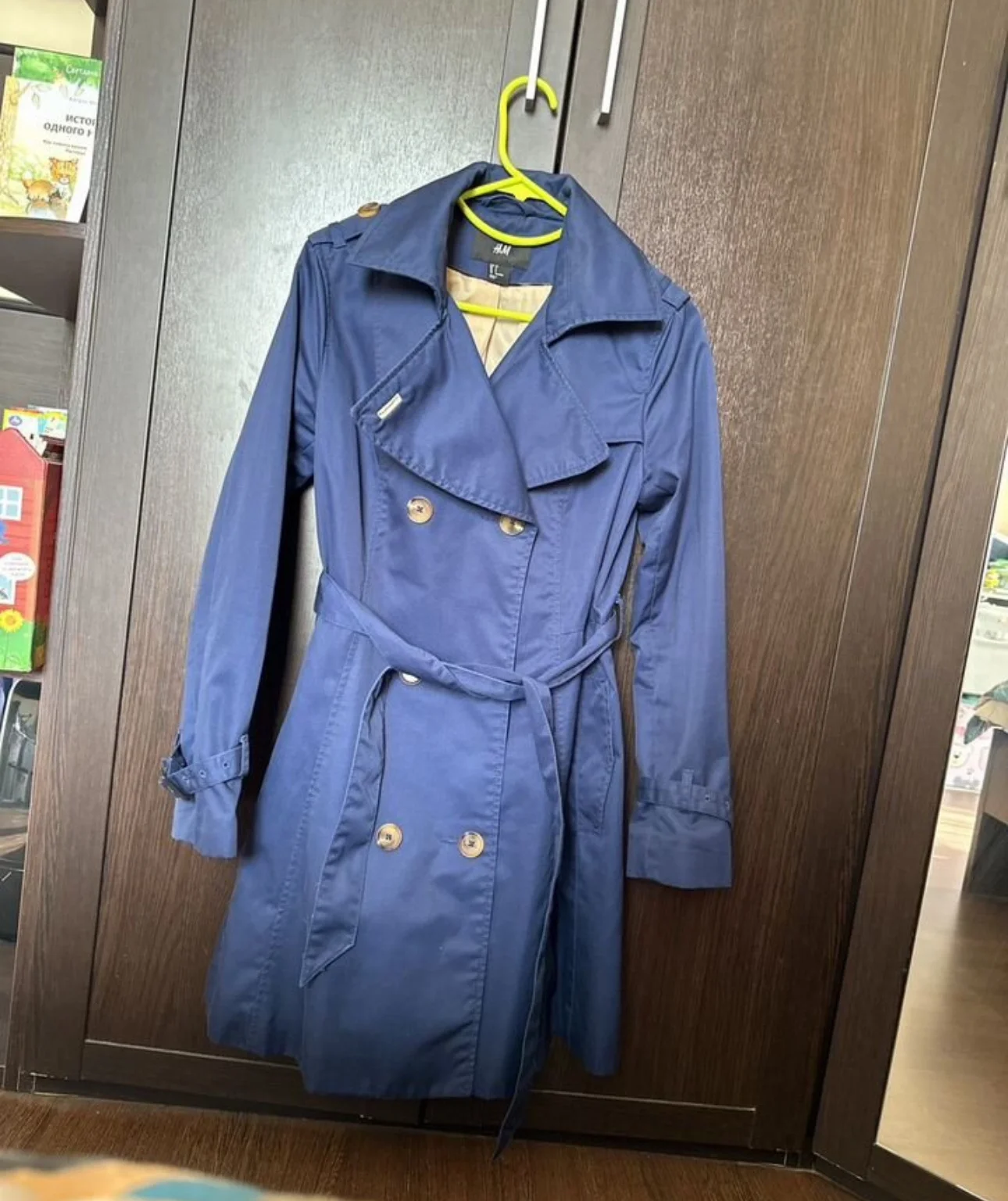 Плащ тренд синий H&M - миниатюра 2