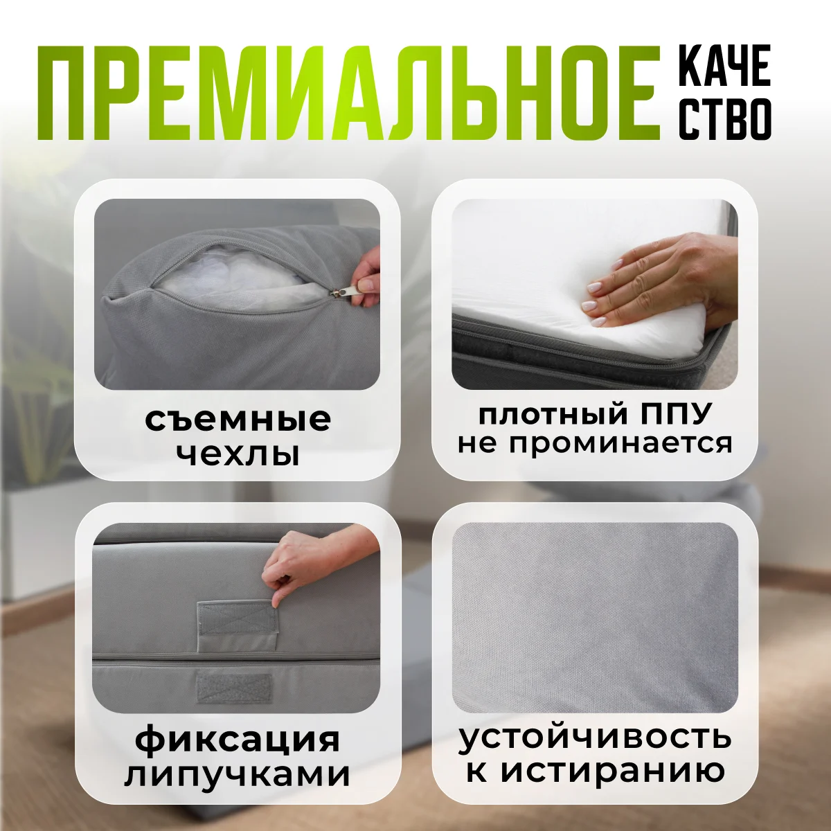 Кресло раскладное "Оксфорд" бескаркасное шезлонг - миниатюра 5