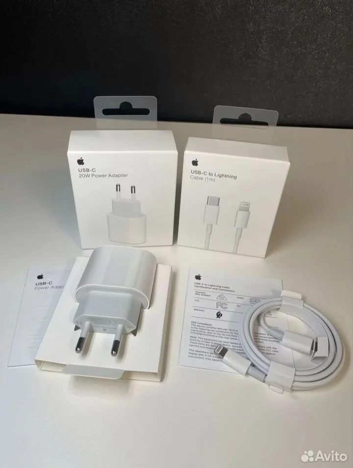 Зарядка для iphone блок+провод - миниатюра 3