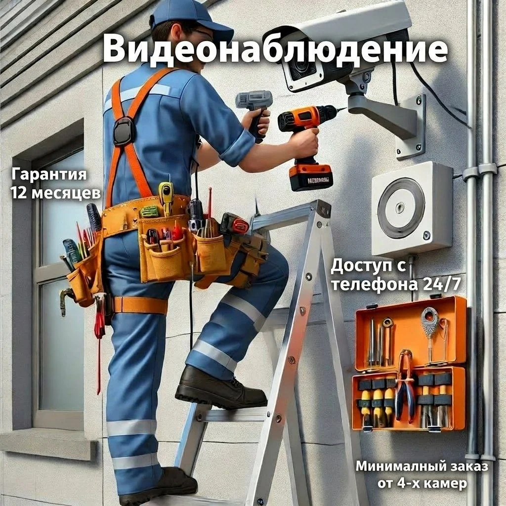 Установка видеонаблюдения и скуд - изображение 1