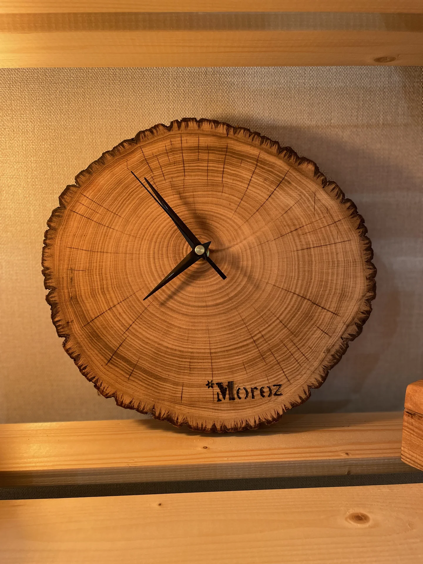 Интерьерные часы ручной работы “WoodTime” - миниатюра 6
