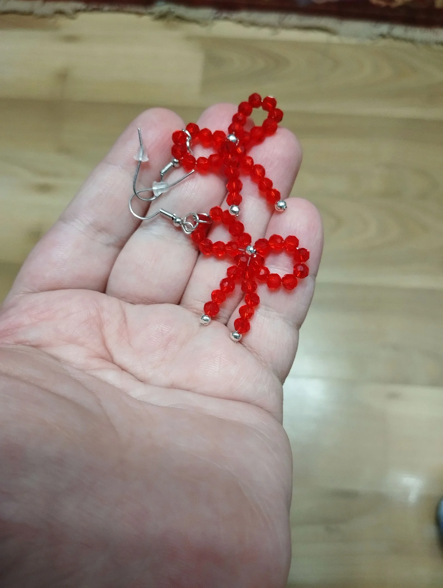 Серьги ручной работы Бантики - миниатюра 5