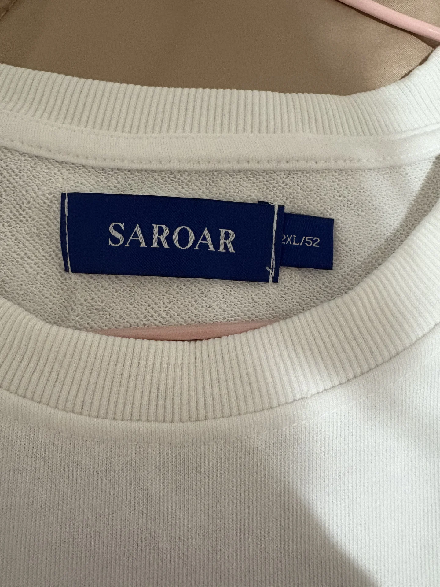 Мужской свитшот Saroar, белый, L-52 - миниатюра 3