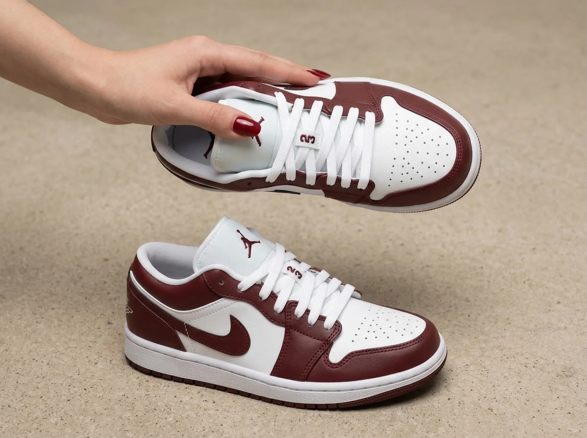 Женские кеды Nike Air Jordan 1 Mid Low - миниатюра 7