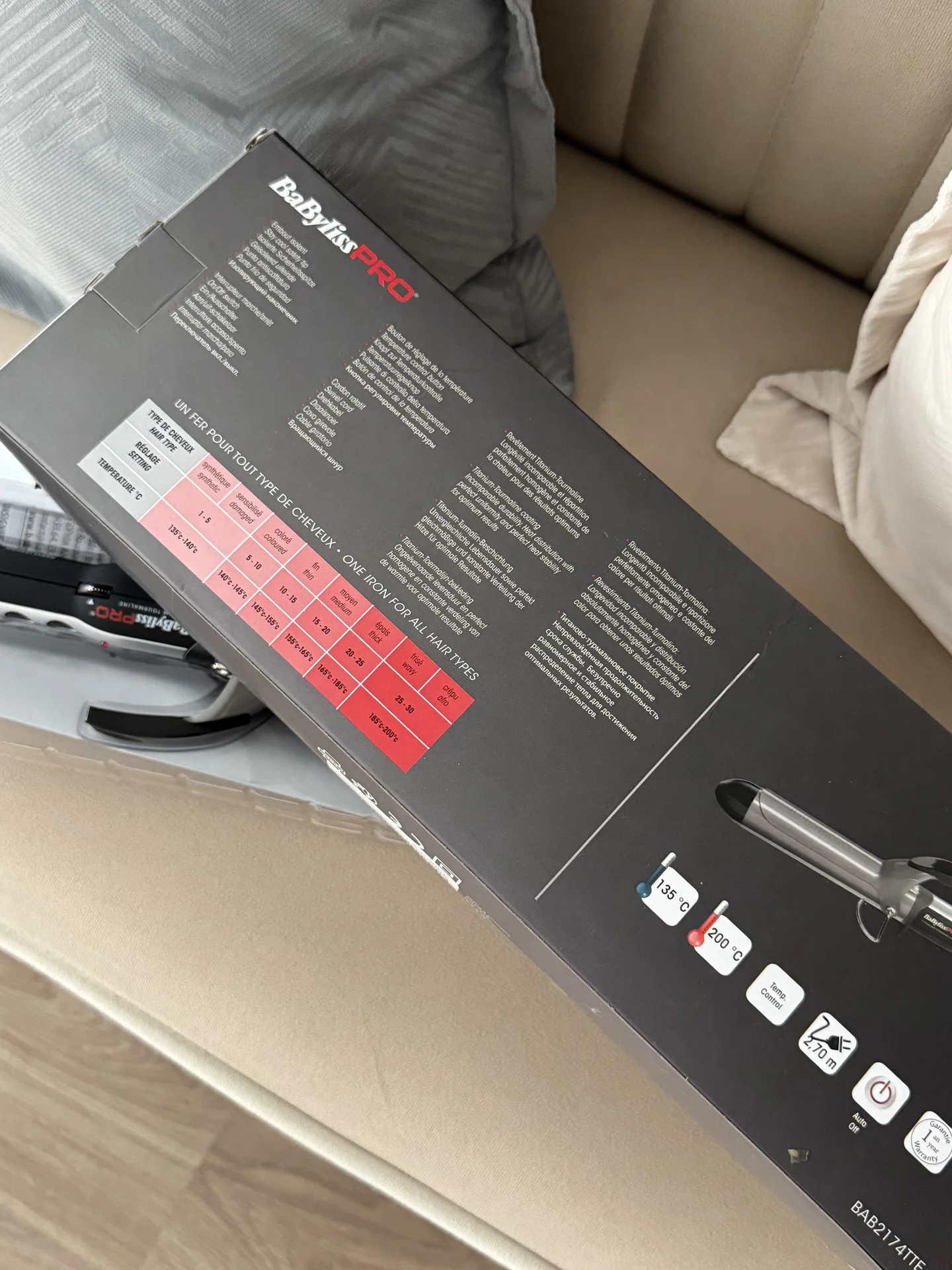 плойка новая babyliss 32mm - миниатюра 7