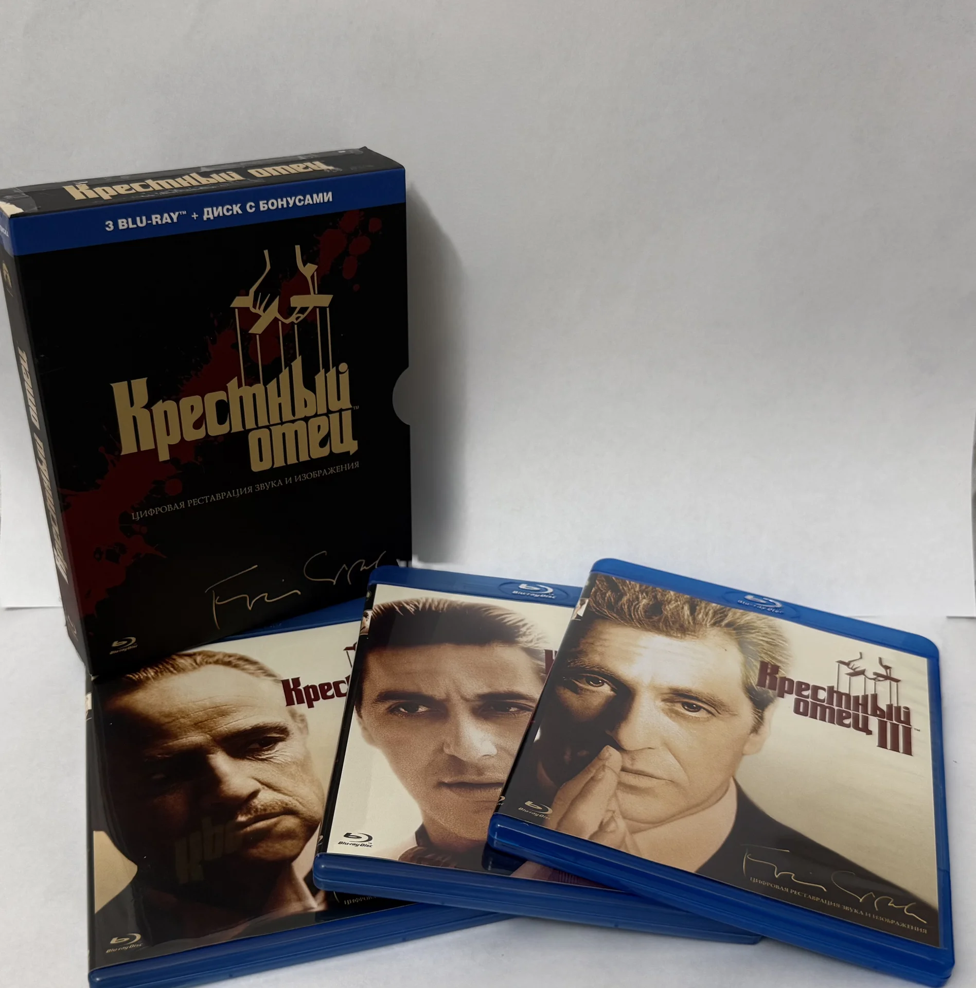BLU RAY: «КРЁСТНЫЙ ОТЕЦ» SET BOX! 4 ДИСКА! ЛИЦЕН.